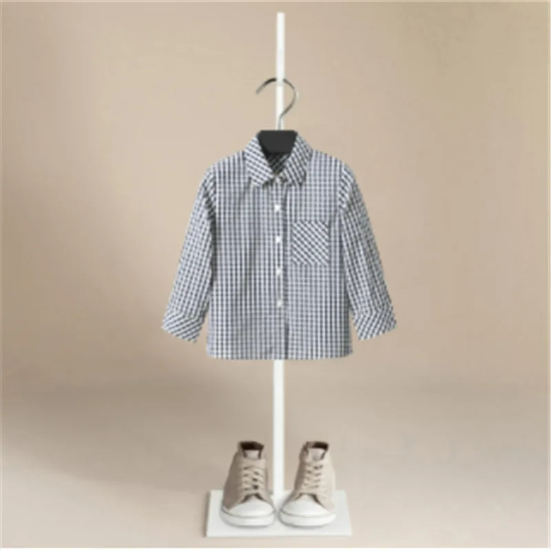 Boys Long Sleeve Shirts Spring Thin Baby Boys Long Sleeve Striped Print Shirts Kids Tops Tees Casual Blouse Kids Clothing