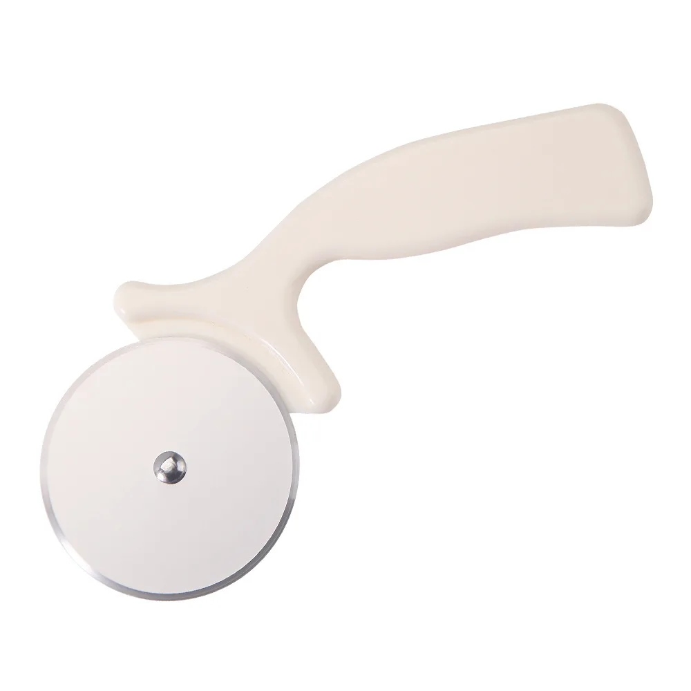 1PC Plastic Handle Small Cake Maker Circular Stainless Steel Pizza Wheel Cutter Roller Cake Maker