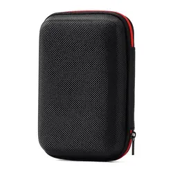 Premium Protective Hard Carrying Case for Handheld Game Consoles - Durable Waterproof and Drop - Resistant EVA Storage Bag (Black red)