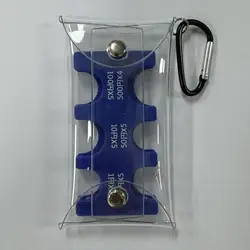 Vibrant Compact Coin Organizer & Card Holder Wallet (Deep Blue)