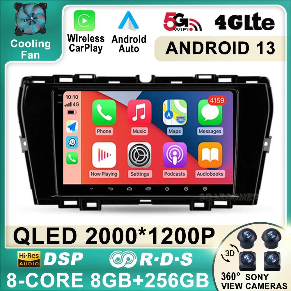 

Android 13 For Ssangyong Korando Tivoli 2019 2020 2021 Car Radio Multimedia GPS Navigation Video Player Stereo QLED Headunit DSP