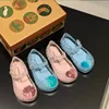 Mini Melissa Girls Princess Shoes Seashell Children's Sandals Closed Toe Crystal Shoes Summer Kids Breathable Jelly Sandals 1