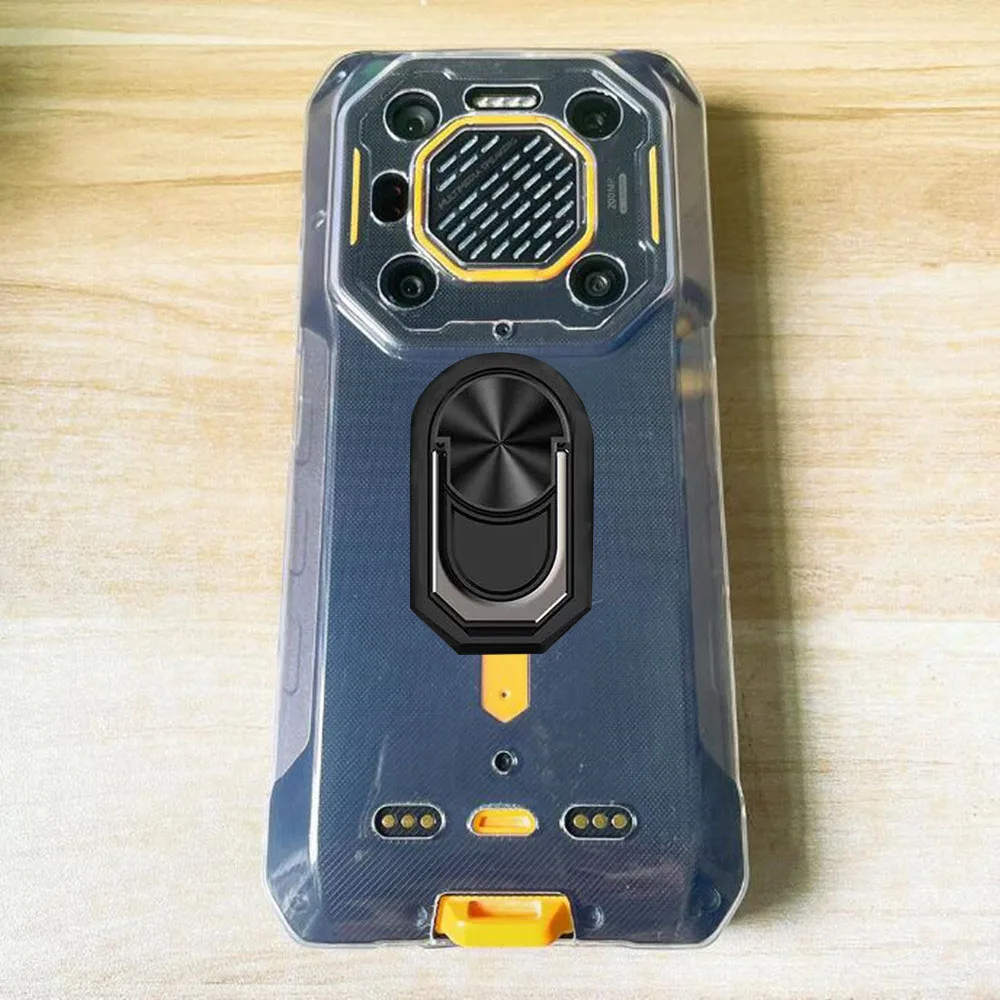 Rugged Back Ring Holder Phone Case - TPU Soft Silicone Cover