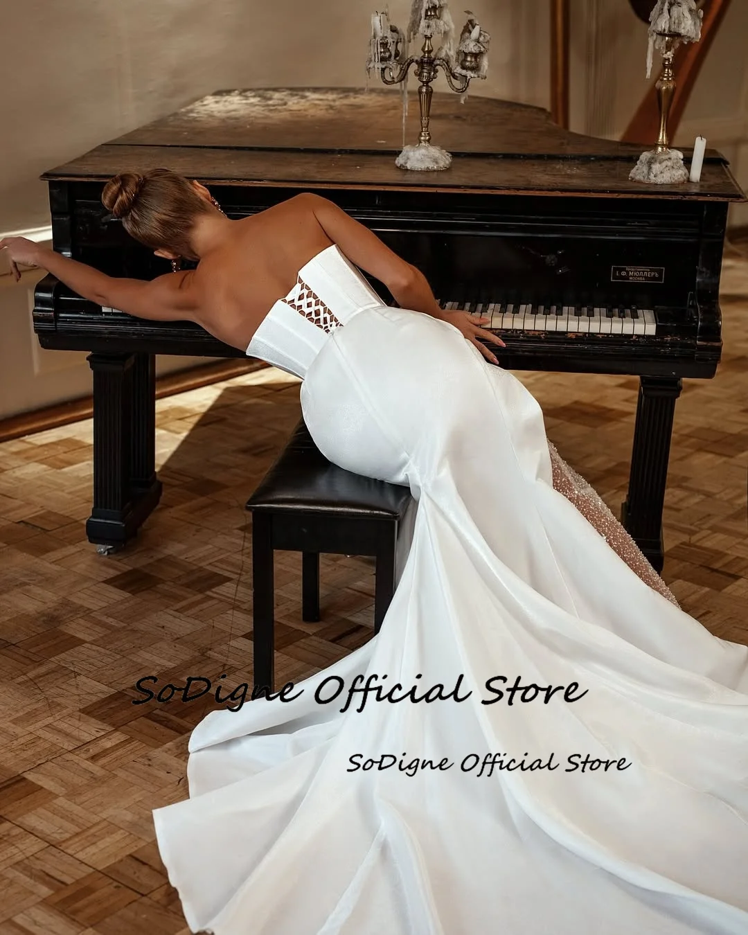 SoDigne Mermaid Satin Bride Dresses V-neck Sleeveless Beading Wedding Dress Long Bridal Gowns vestidos de novia Customized 14 S9cd5b70fe52c43f08da06f195ca5098fk