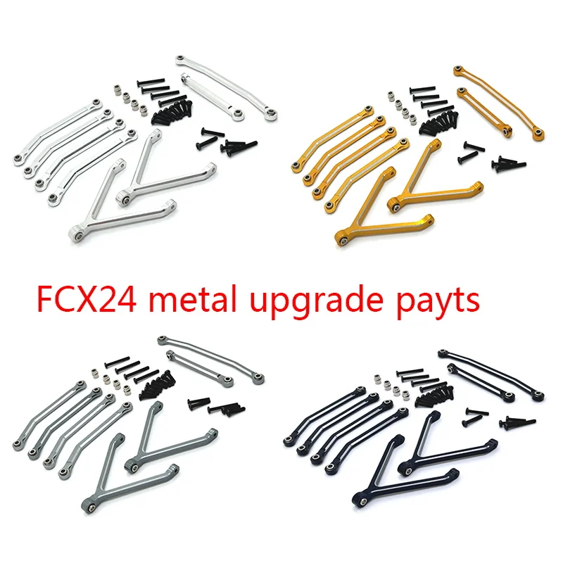 

FMS 1/24 FCX24 FCX 24 детали для автомобиля с дистанционным управлением металлический Улучшенный стержень рулевого управления