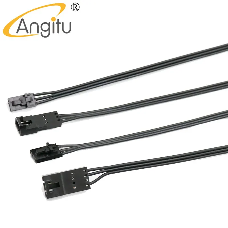 Angitu-corsair Hub Fan Lighting Node Commander Rgb Argb Adapter Cabo de Mangas 3pin 4pin 5v 3pin Rgb Led Cabo 50cm - Imagem 5