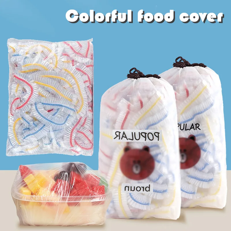 Wholesale Mixede Color Disposable Food Cover Plastic Wrap Foodgrade PE