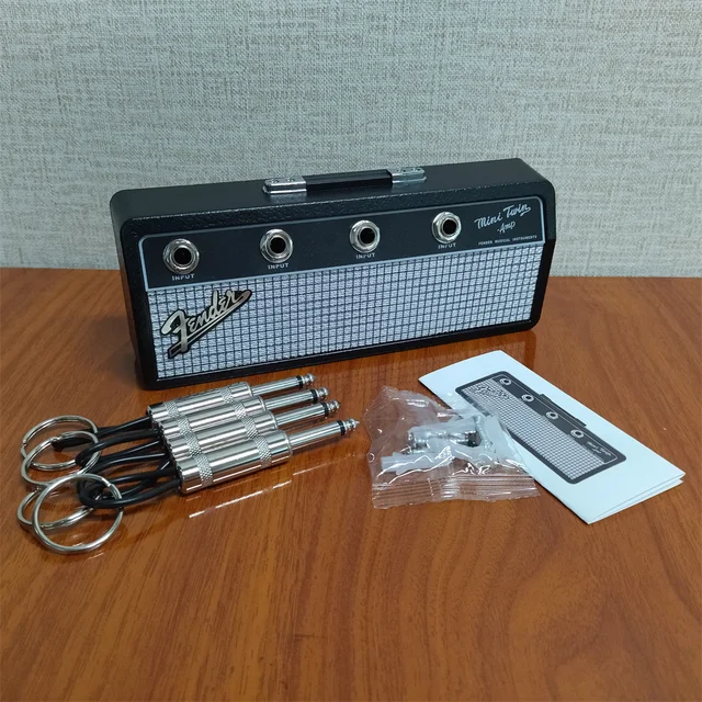 Fender Blues Zenei Kulcstároló Doboz Jack Rack Key Holder Gitár Kulcstartó Fogas Falra Szerelt Vintage Horog Az Otthoni Dekorációhoz - Image 2