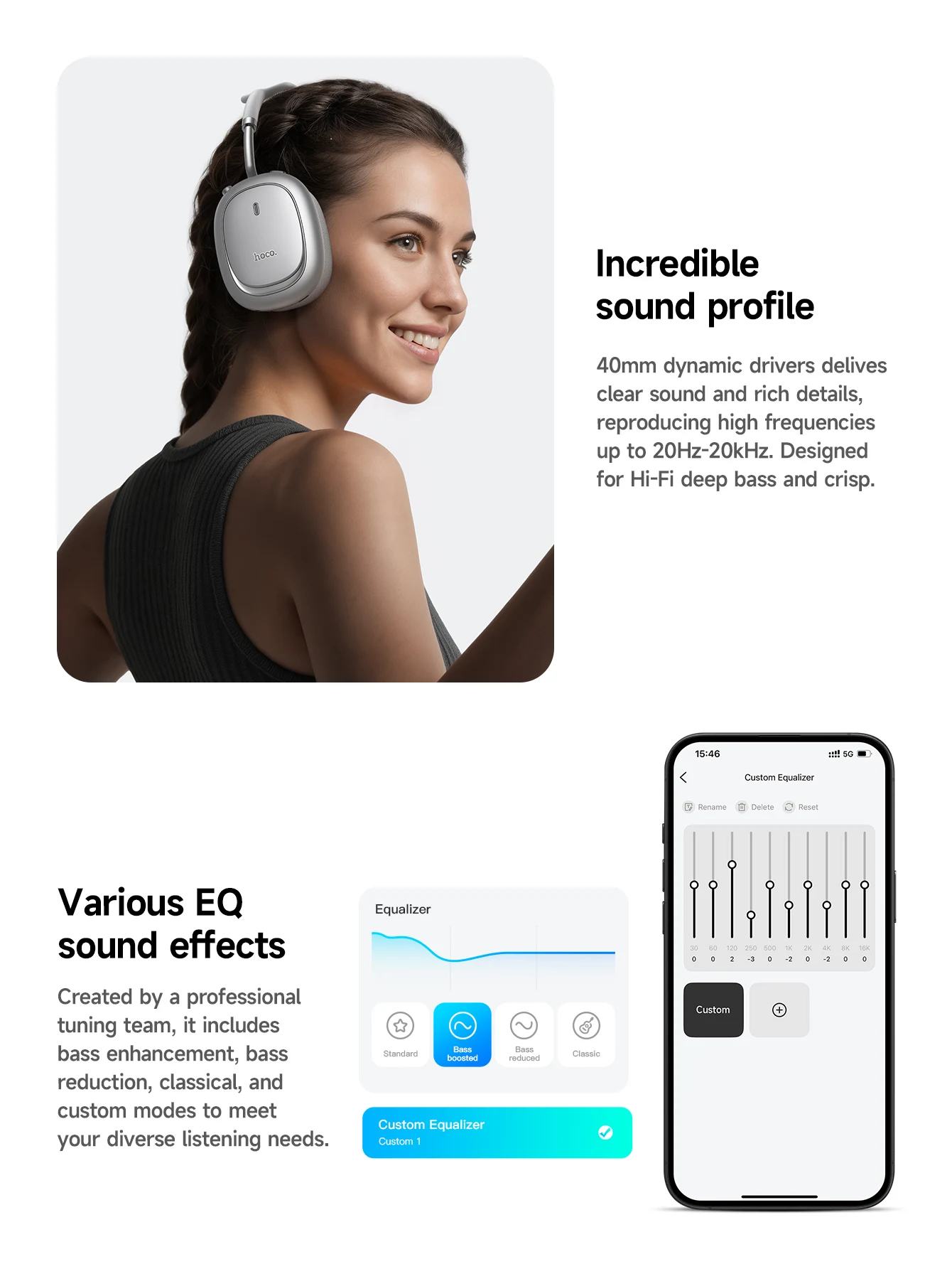 HOCO W68 ANC Wireless Headphones