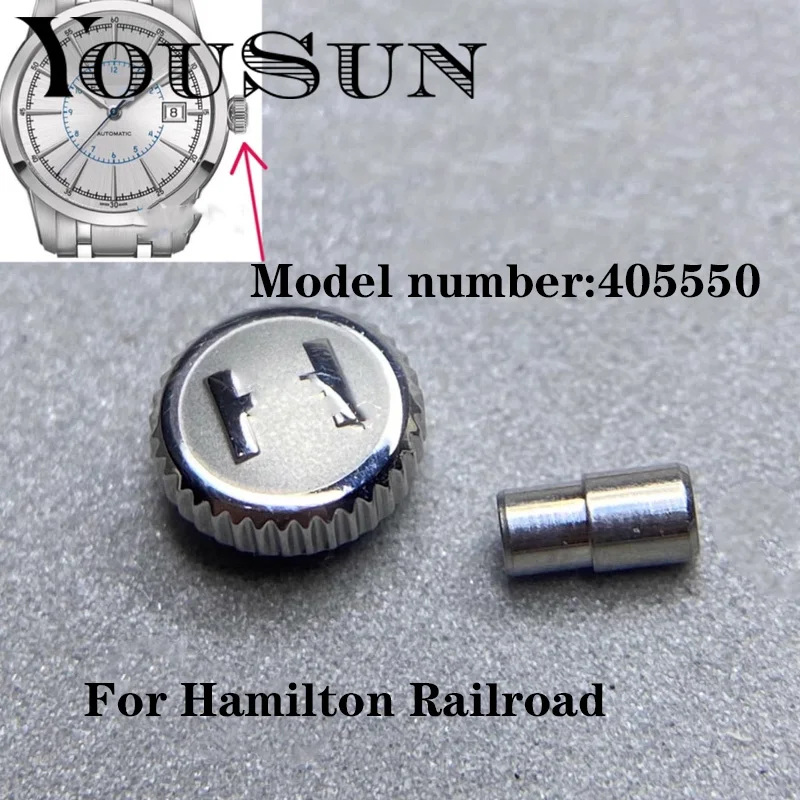 

For Hamilton Railway H405550 Watch Head Crown Accessories