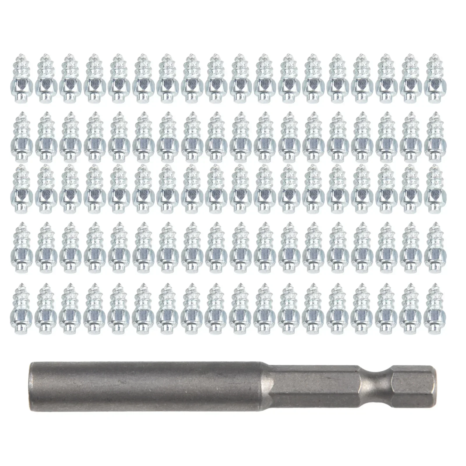 100 Pcs Car Tire Anti-Slip Screw Stud Winter Wheel Tyre Snow Ice Auto Motorcycle Bike Tire Spikes Snow Sole Cleats
