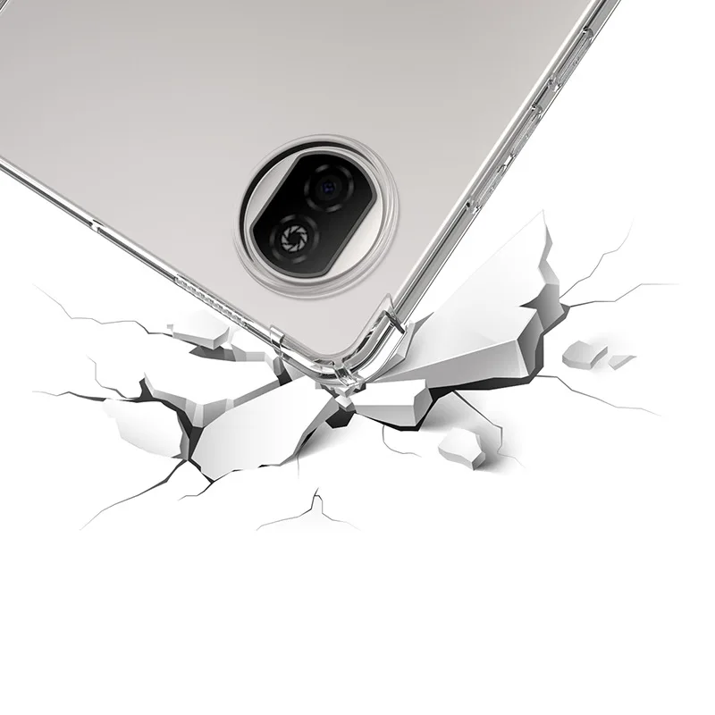 Transparent Thickened Soft Silicone Airbag Case for Tablets - 8.7 TPU Back Shell