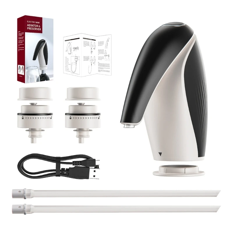 

Professional USB Rechargeable Wine-Decanter Electric Wine Aerator Pourer Automatic Wine Dispenser Gift for Mom Wife Wholesale