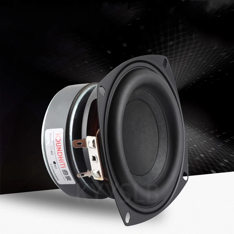 Altoparlante Subwoofer HiFi Da 3 Pollici, 50W Max, 4 Ohm, In Fibra Di Vetro, Per Bassi Potenti, Frequenza 110Hz-6kHz