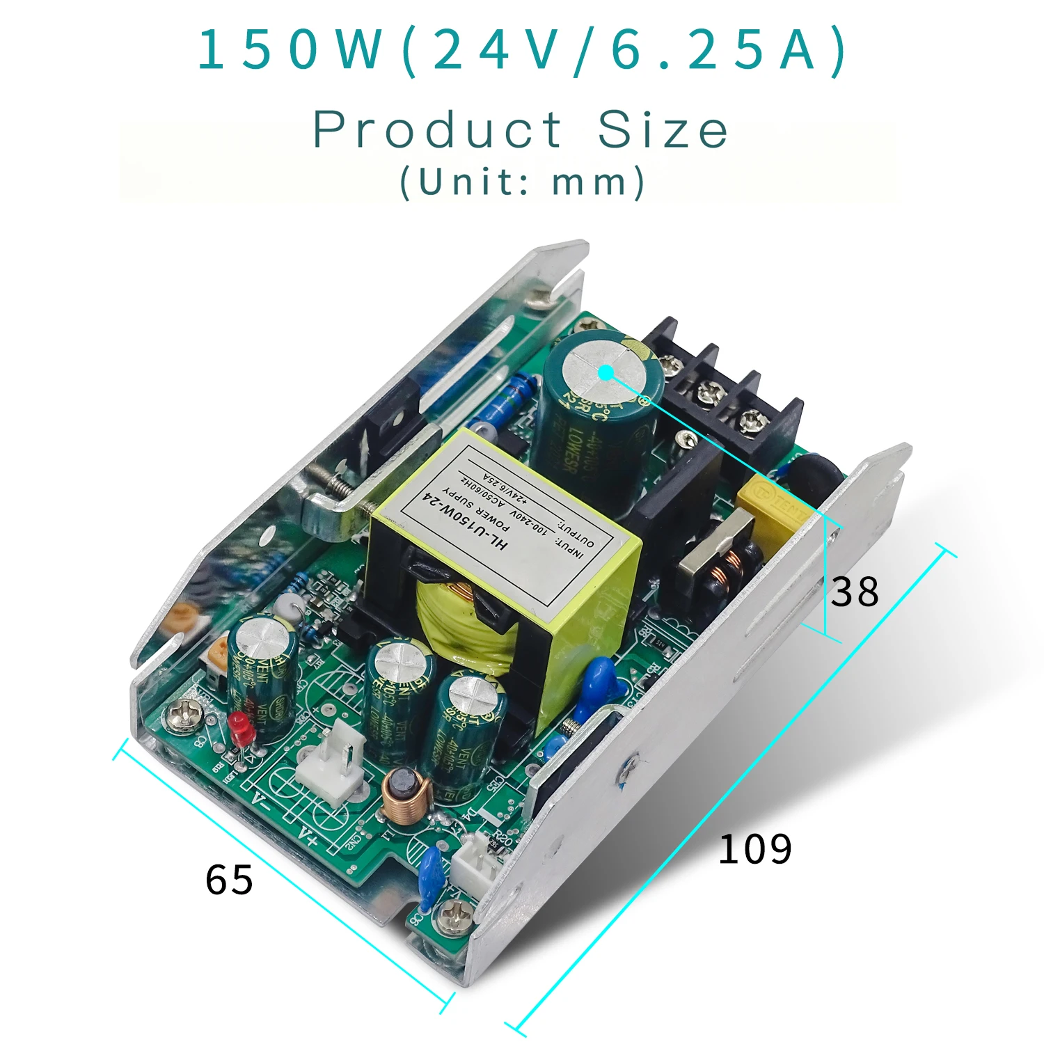 Led Par Light Switching Power Supply 150w -120w 12-24v- use for 54x3w 18x18w 24x12w Stage Light Repair Spare Parts