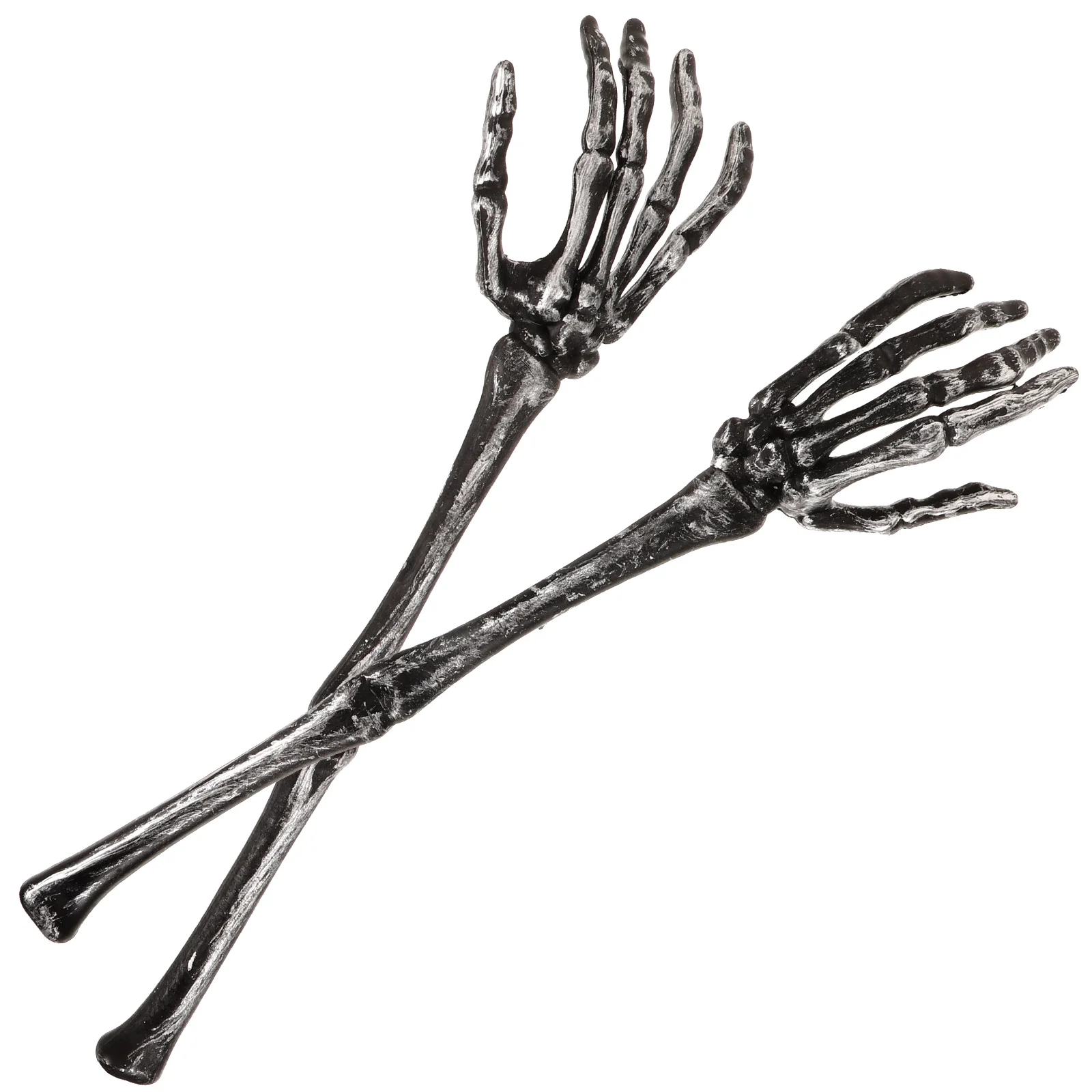 2 Pcs Salad Spoon Decorate Skull Claw Dessert Spoons Making Tools Mixing Hands Plastic Serving Forks plastic disposable spoon
