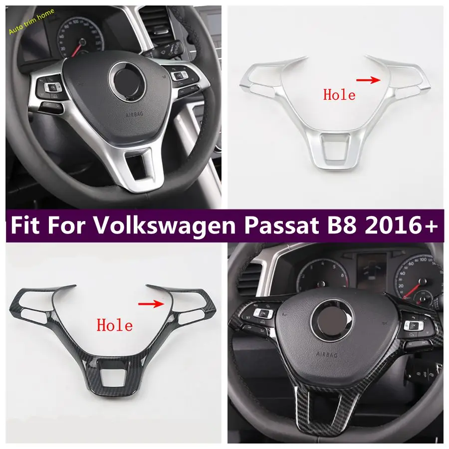 

Steering Wheel Protective Decoration Frame Cover Trim Fit For Volkswagen Passat B8 2016 - 2019 Interior Accessories