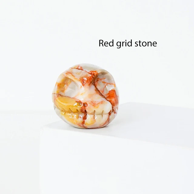 Red grid stone