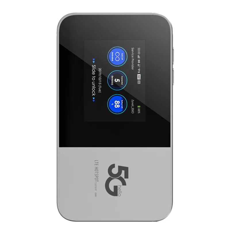 

Plery M353 Mifis 5G LTE Router with Sim Card Customizable eSIM Pocket Hotspot and Portable WiFi 4400mAh battery