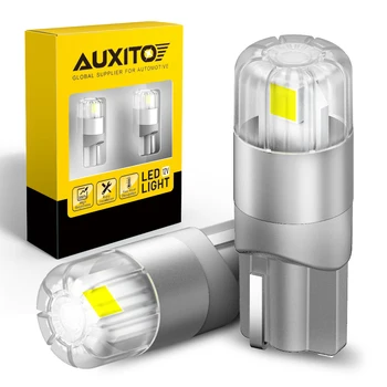 자동차 주차 위치 조명용 보조 LED 전구, 내부 지도 돔 조명, 360 도 조명, Canbus 3030SMD, W5W, T10, 2 개