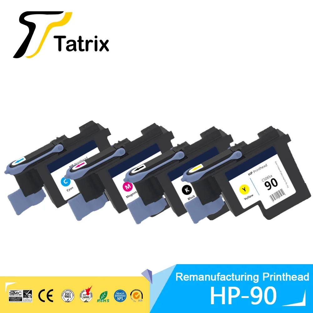 Tatrix-cabeça de Impressão para hp 90 C5054a C5055a C5056a C5057a Hp90 para Designjet 4000 4000ps 4020 4500 4520
