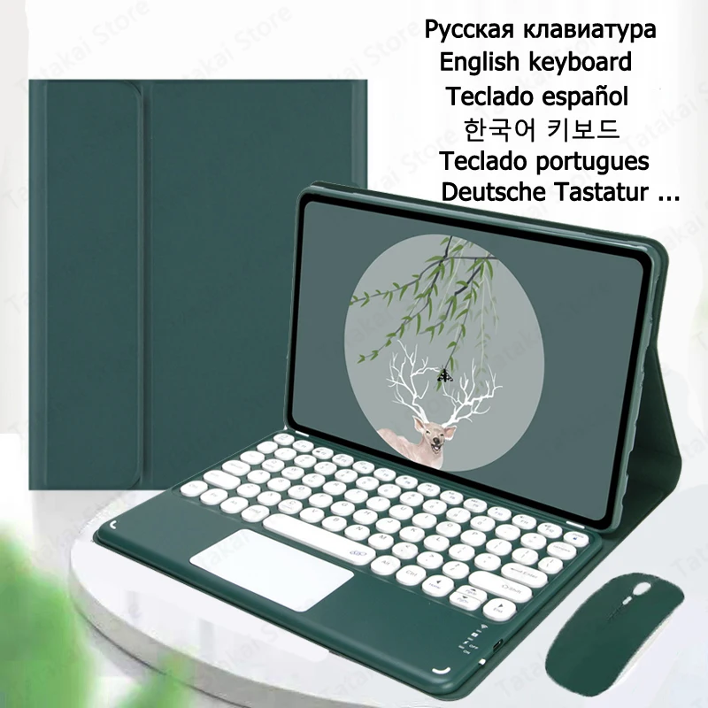 Touchpad Case de Teclado para Lenovo Tab M10 Mais 3rd Gen Case 10 Funda Teclado para Xiaoxin Almofada 2023 Case 10.6 Teclado Capa
