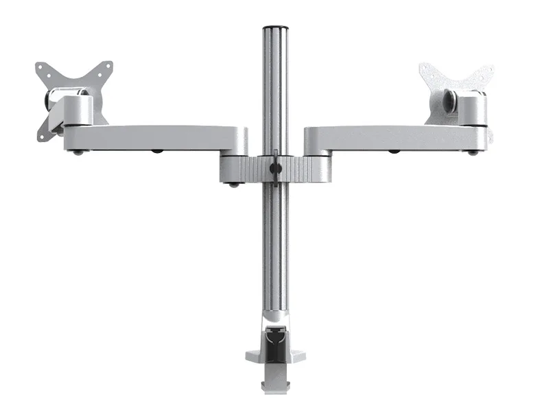 Aluminum Alloy Full Motion Dual Monitor Mount Holder StandCable Management Free Lifting Retractable Bracket