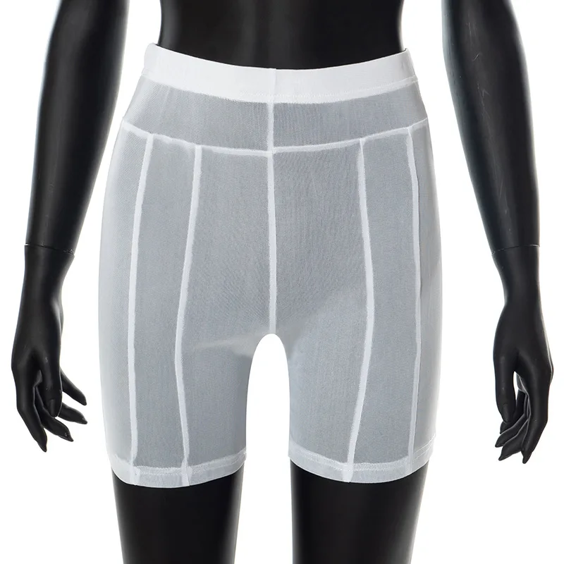 7 Colors Sexy Shorts Mesh See Through Workout Shorts for Women Clothes Summer Black Leggings High Waist Hip Lift Slim Sweatpants