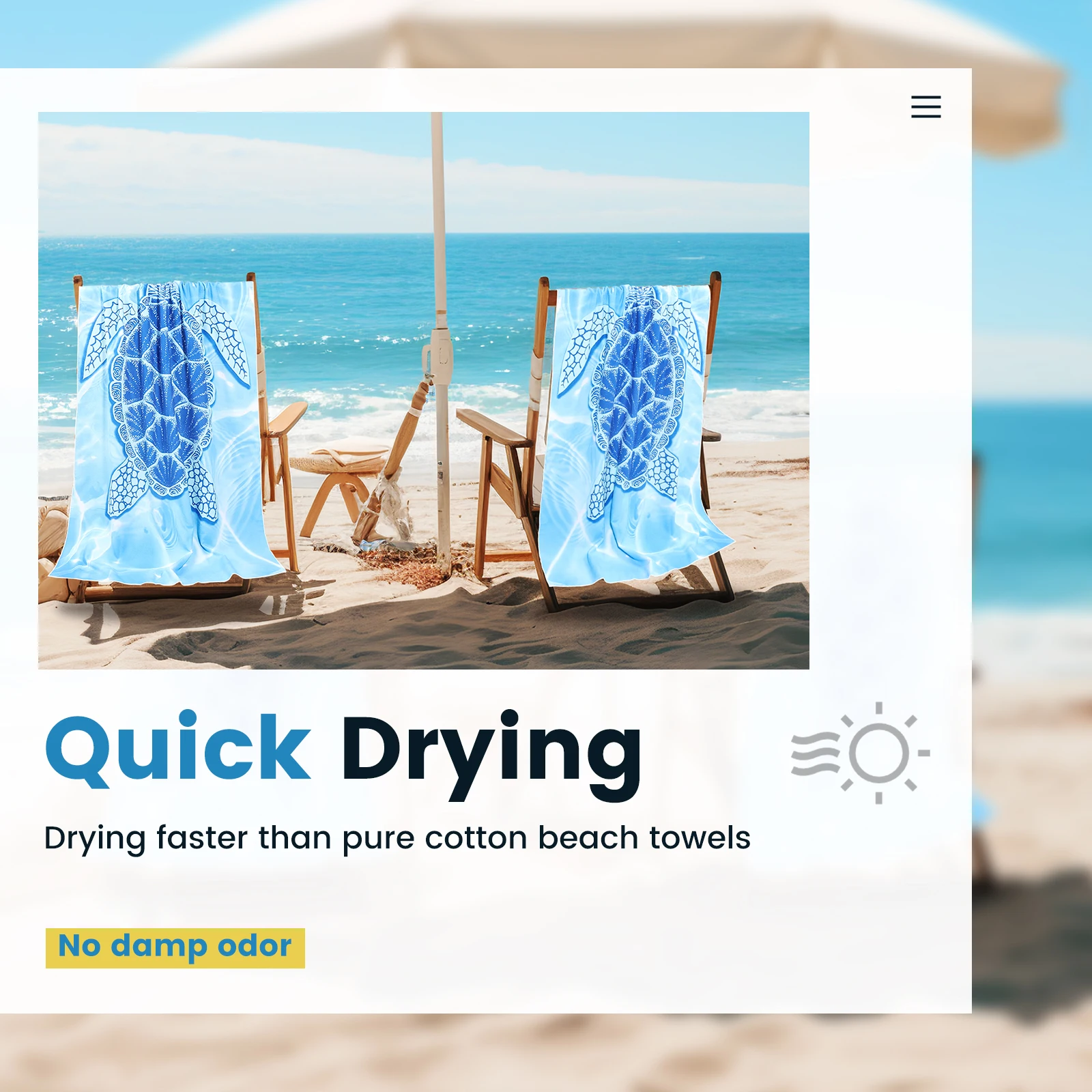 Microfiber Beach Towel Absorbent Quick Dry Soft