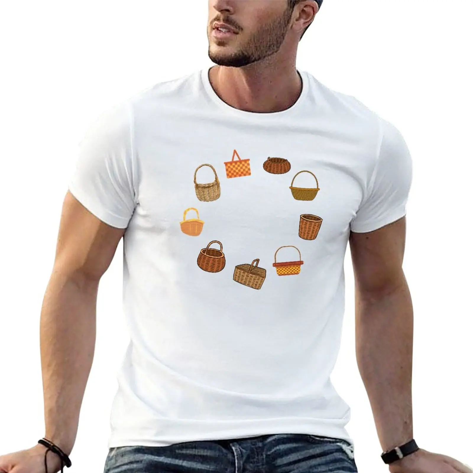 Nuovo Il Meraviglioso Mondo Dei Cestini T-Shirt Magliette Oversize Magliette Per Ragazzi Maglietta Con Stampa Animalier Per Ragazzi T-Shirt Nere Per U