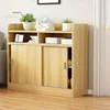 Modern Apartment Kitchen Cabinets Indoor Balcony Side Cabinet Simple Restaurant Storage Locker Living Room Cupboard with Door M 4