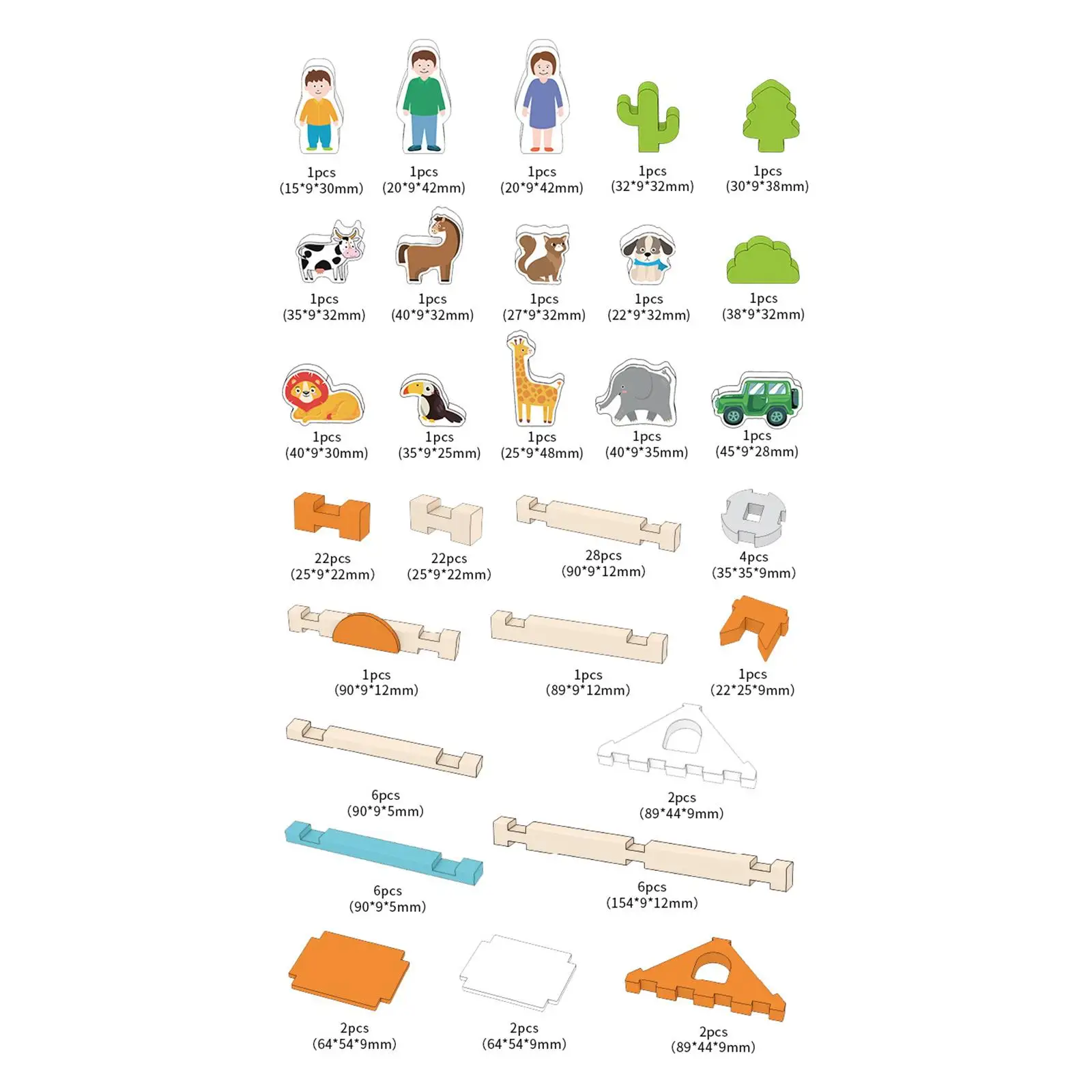 목제 집 DIY 빌딩 블록 세트, 교육용 장난감, 부모 자녀 상호 작용, 몬테소리 장난감, 남아 및 여아용, 120 개