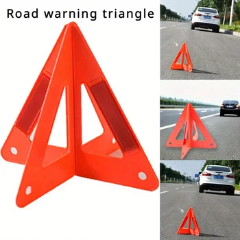 Triangolo di avviso di guasto di emergenza per auto Pericolo di sicurezza riflettente Treppiede per auto Segnale di stop pieghevole Riflettore Segnale di stop per auto Supporto
