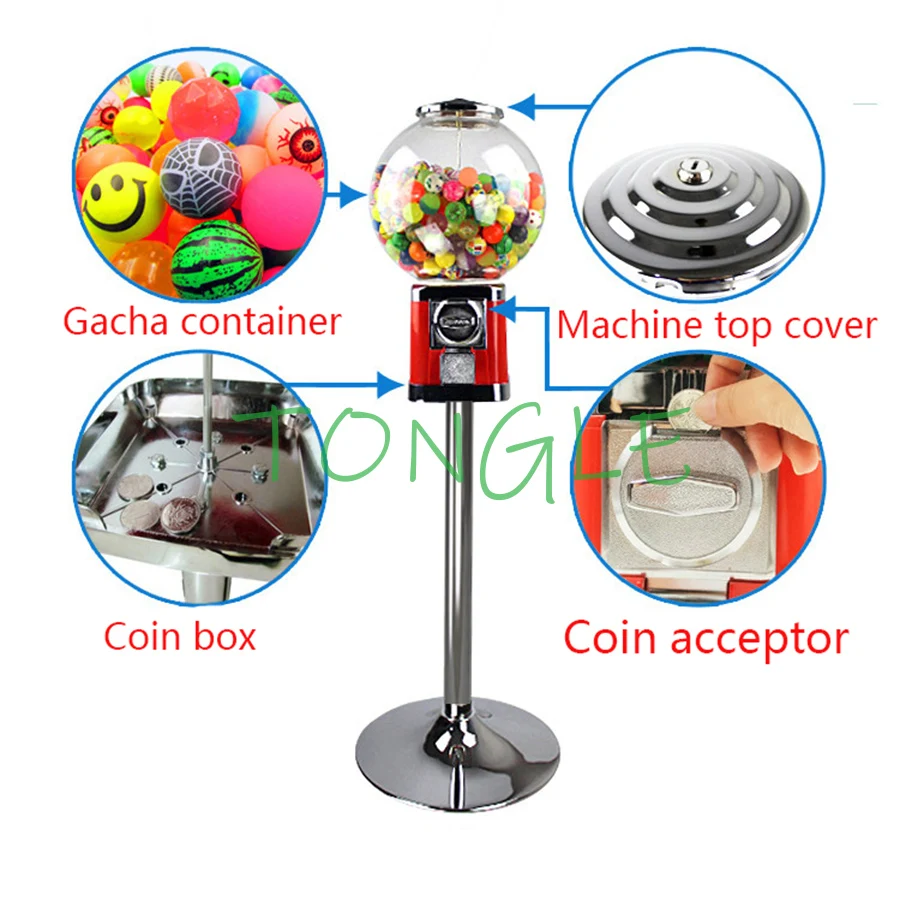 

Arcade Coin Operated Slot Machine Toys Vending Cabinet Candy Capsule Vending Machine Toy Vendor for Arcade Cabinet / Market