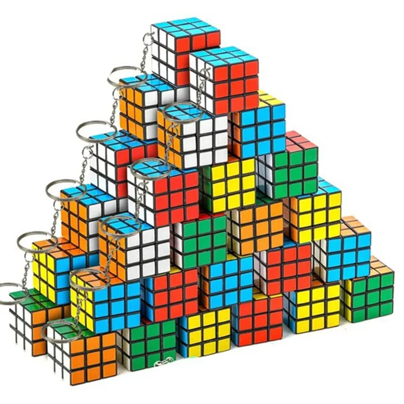 Magic Cube Toys 12Pcs 3cm Mini for children Educational Kindergarten Prize Kids Birthday Party Favors Goodie Bag Pinata Fillers