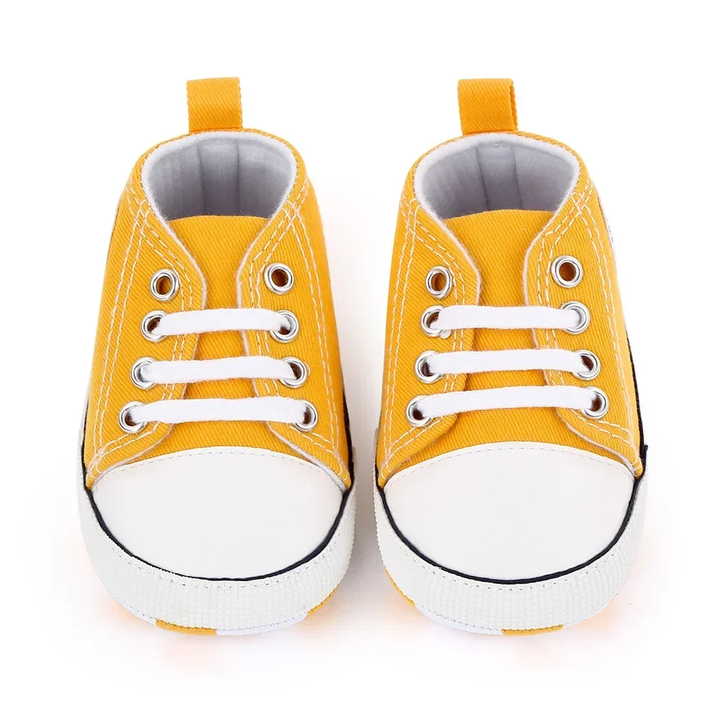 Canvas Sneakers Baby Boys Girls Shoes First Walkers Infant Toddler Anti-Slip Soft Sole Classical Newborn Baby Shoes 0-18 Month 4
