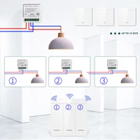 16A/20A Tuya WiFi Smart Switch RF 433MHz 1/2/3 Gang Wireless Wall Switch Works with Alexa Google Assistant For Home LED Lamp - Image 4