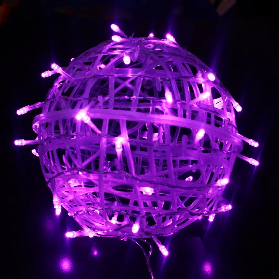 thumbnail image 1 of Guirnalda de bolas de ratán LED navideñas sin enchufe de 220 V, luces navideñas para exteriores, luces de hadas para fiestas, bodas, decoración del hogar y el patio, 1 of 5