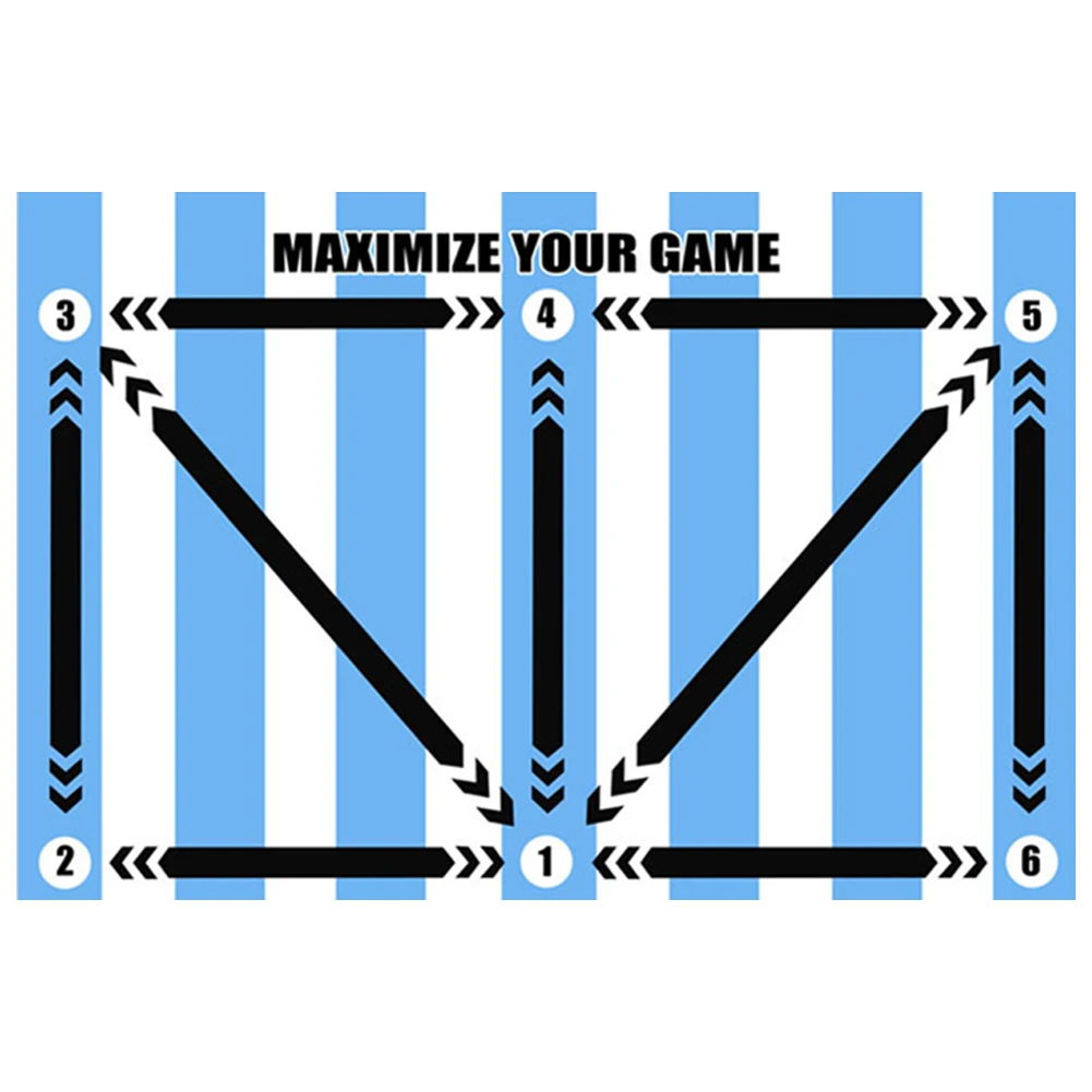 【Trending Now】 Football Footstep Training Mat Dribble Sports Auxiliary Prop Football Corner Field Training Blanket for Football Training