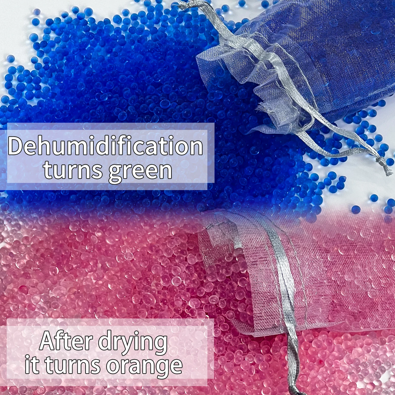 Desiccant reusable silicone moisture absorbing household wardrobe Desiccant Moisture Absorber Dehumidifie 465g+12 empty bag silica gel desiccant moisture absorber bag moisture absorber moisture absorbing bag