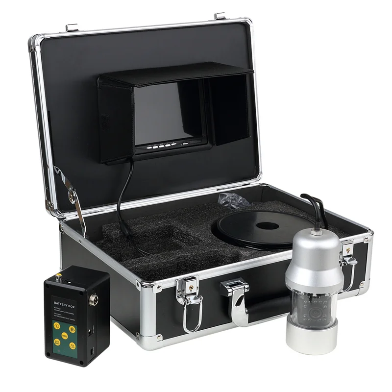 공장 직영 어군탐지기 18 화이트 라이트 방수 7인치 화면 수중 낚시 카메라 50M 케이블 수중 카메라 시스템