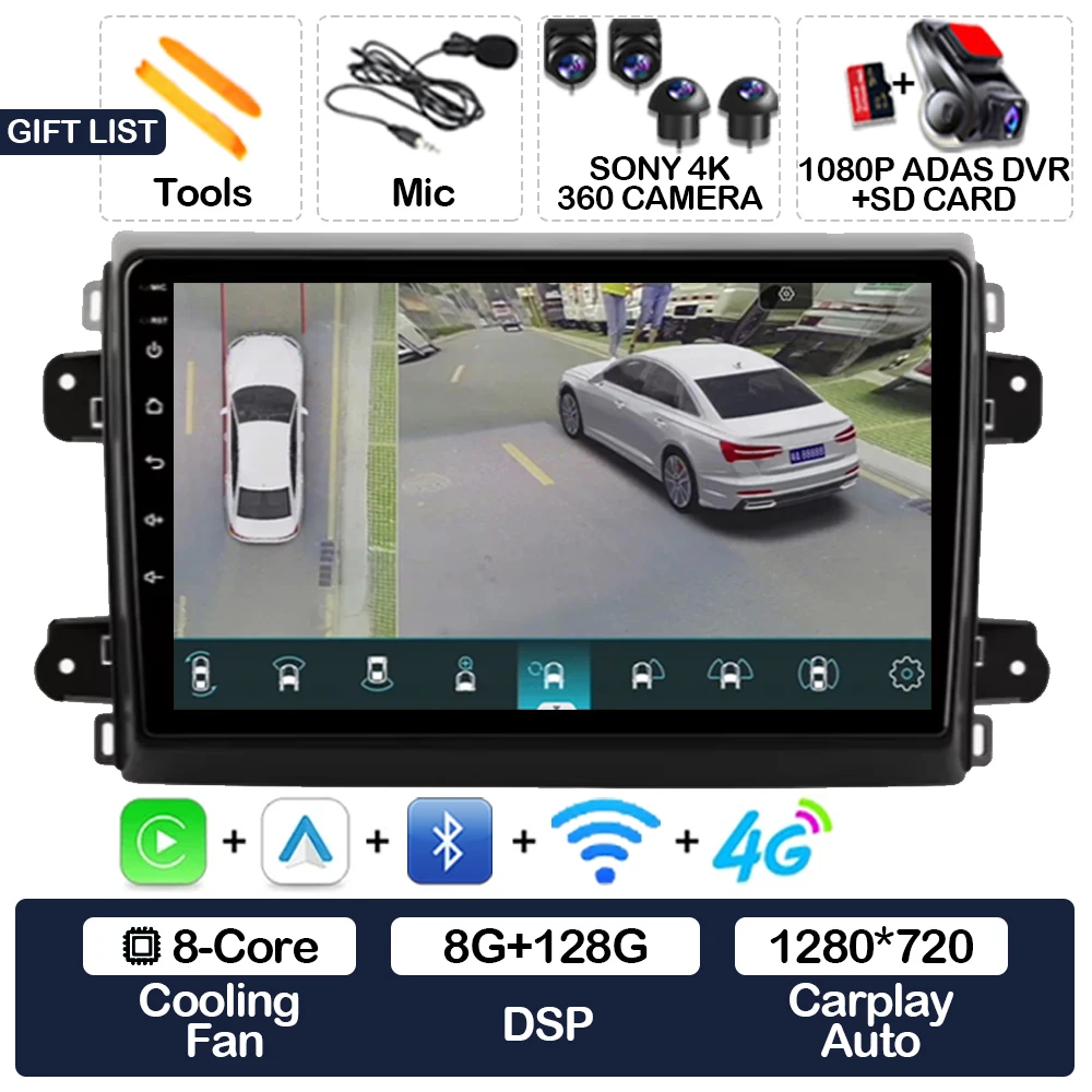 8G-128G 360 DVR