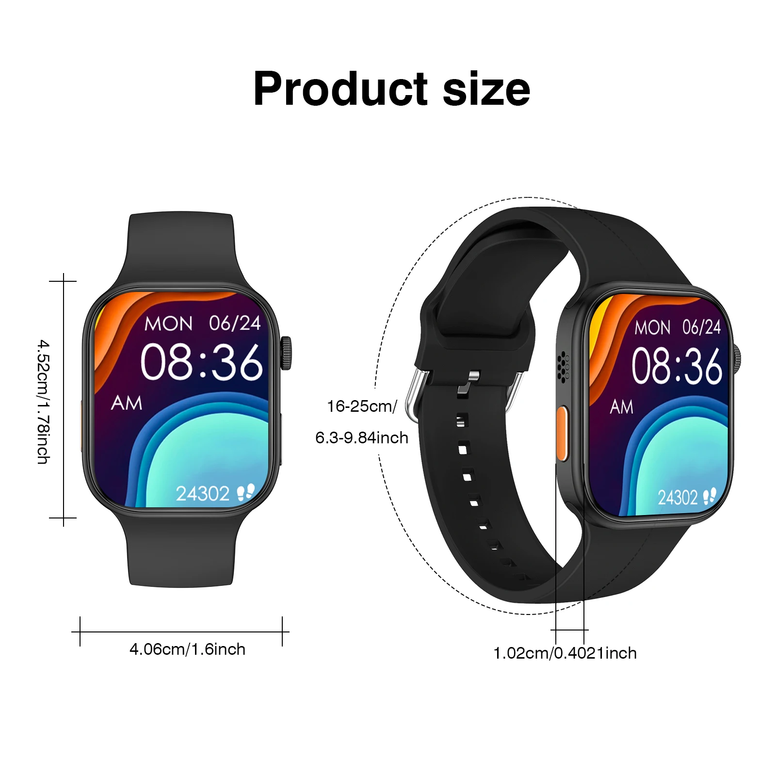 Smart Watch with 2.02-Inch HD Display – Wireless Calling/Dialing, Alarm/Message Notifications, Fitness Tracking, Music Control. - 6