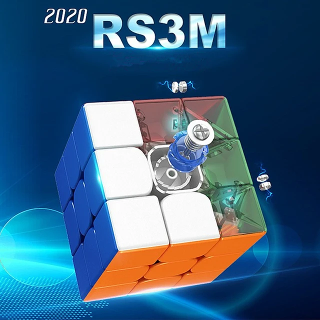 Cubo Mágico 3x3x3 MoYu RS3M V5 Magnético Ajuste Duplo - Cubo ao