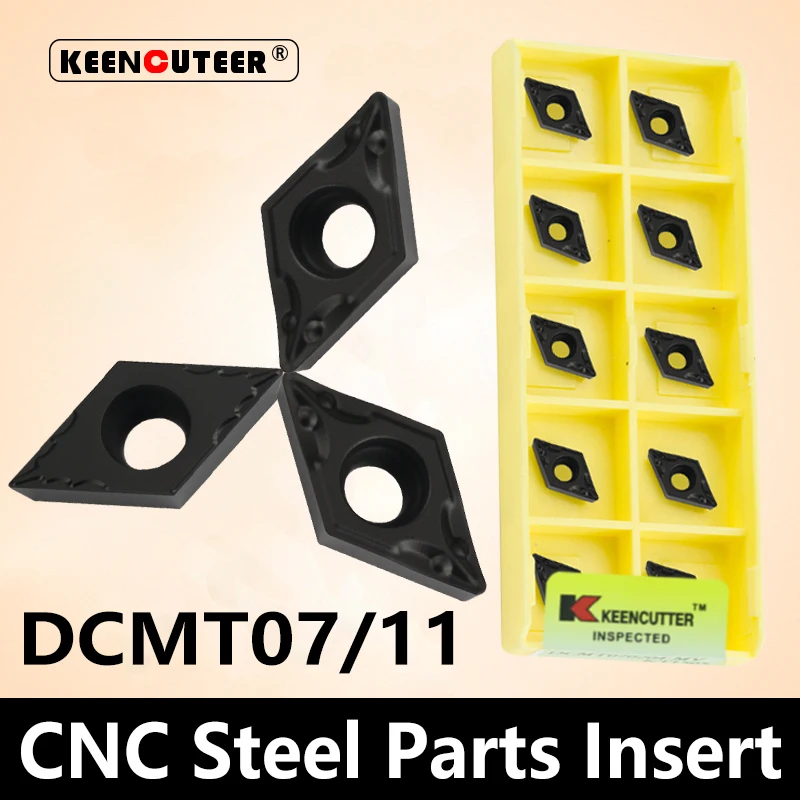 

DCMT07 DCMT11 TM/TF YZ6030 Carbide Insert for SDJCR External Turning ToolDCMT Blade for Steel Cutter CNC Lathe