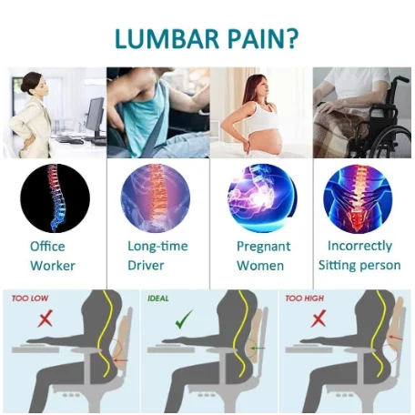 Car Seat Office Chair Back Lumbar Support Car Waist Rest Rebound Memory Foam Cushion Pad Back Lumbar Cushion for Car Driver 3 Car Seat Office Chair Back Lumbar Support Car Waist Rest Rebound Memory Foam Cushion Pad Back Lumbar Cushion for Car Driver 3