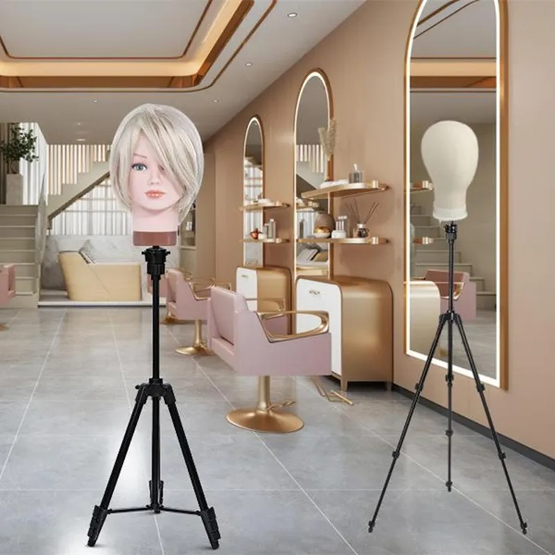 2024 Wig stand tripod move Hairdressing 