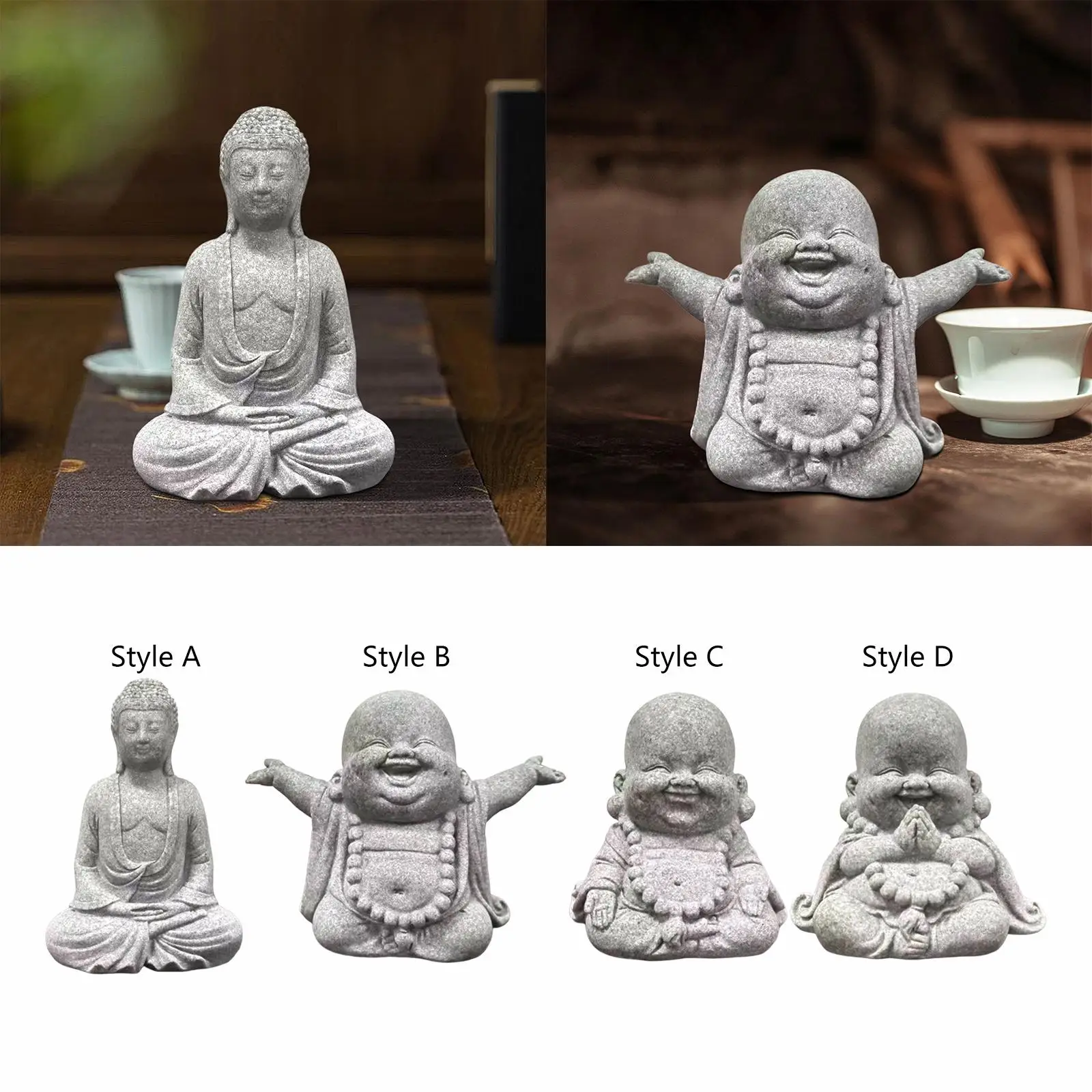 Buddha Statue Hand Carved Buddhism Decorative Figurine Buddha Sculpture for Living Room Home Shop Tabletop Indoor Outdoor Buddha Statue Hand Carved Buddhism Decorative Figurine Buddha Sculpture for Living Room Home Shop Tabletop Indoor Outdoor