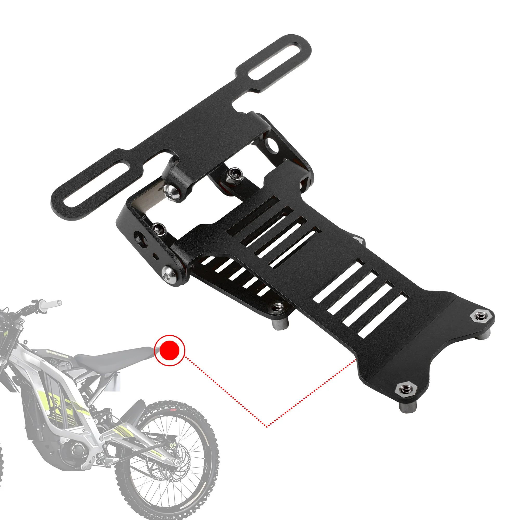 오토바이 번호판 브래킷 테일 라이트 턴 시그널 마운팅 브래킷 Surron Sur Ron Ultra Bee Ebike Universal Parts