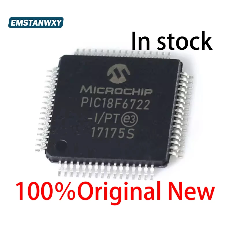 

(5-10piece)100% New PIC18F6722-I/PT PIC18F6722 I/PT QFP-64 Chipset